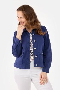 BRANDTEX - Let Jakke - Navy - Knaplukning