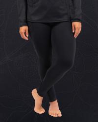 Bea Black Botanical Winter Leggings