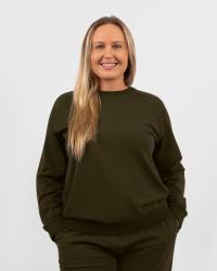 Donna Deep Olive Sweatshirt