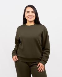 Emma Ultrasoft Deep Olive Sweatshirt