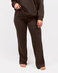 Emma Ultrasoft Mocha Brown Straight Leg Sweatpants