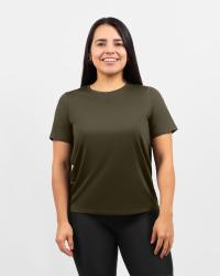 Lea Deep Olive Sports T-Shirt