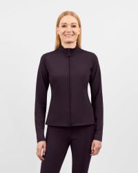 Lily Deep Plum Zip Long-Sleeve