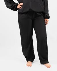 Liva Black Track Straight Pants