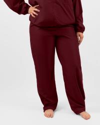 Liva Deep Bordeaux Track Straight Pants
