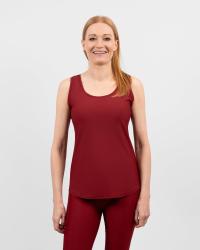 Vigga Fitted Bordeaux Top