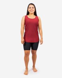 Vigga Fitted Bordeaux Top - Extra Length
