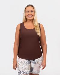 Vigga Fitted Brown Top