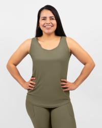 Vigga Fitted Dusty Green Top