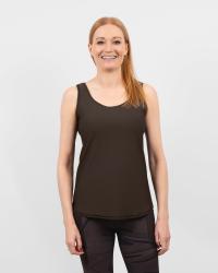 Vigga Fitted Mocha Brown Top