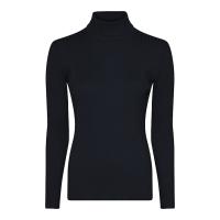 MICHA Viscose Rib Strik - Navy