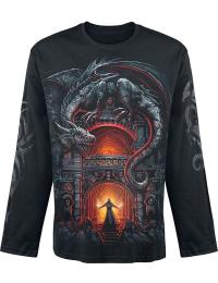 Spiral Langærmet - Dragon's Lair - M till XXL - Herrer - sort