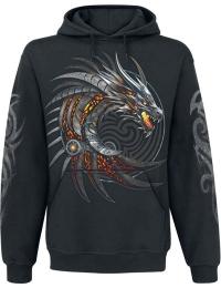 Spiral Hættetrøje - Razor Back - S till 3XL - Herrer - sort