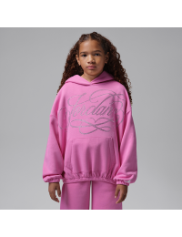 Jordan Fierce and Fearless-hættetrøje til større børn - Pink